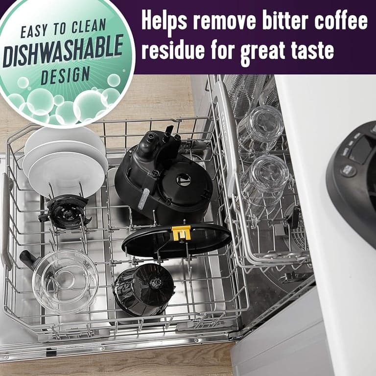 Cafetera Mr. Coffee de 12 tazas lavable en lavavajillas con filtración de agua avanzada y filtro permanente - imagen 3