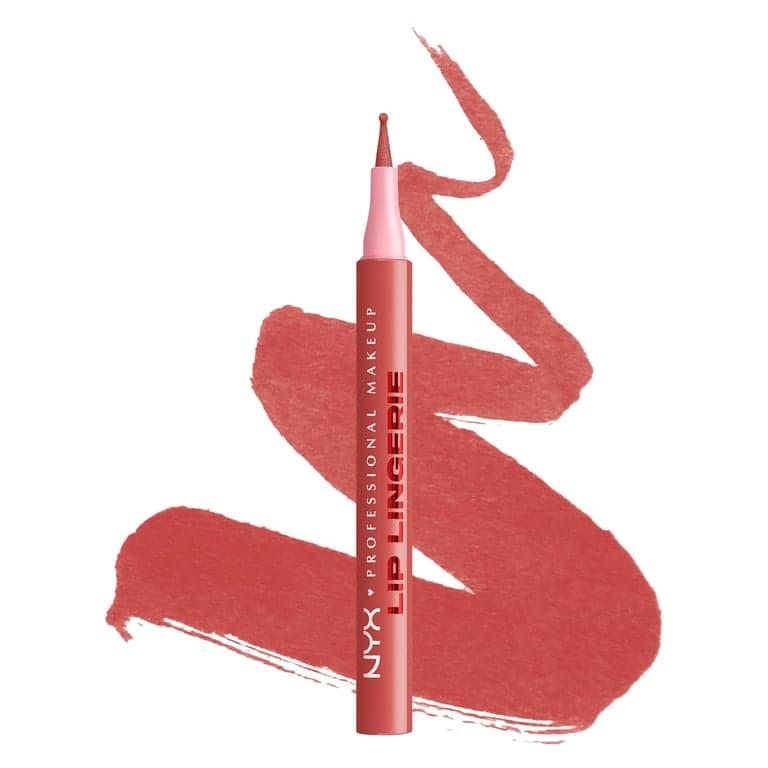Delineador de labios NYX PROFESSIONAL MAKEUP Lip Lingerie Liner Stain, maquillaje sin costuras con color durante todo el día, acabado de tinte de labios a prueba de agua - Send Nudes (Rosewood)