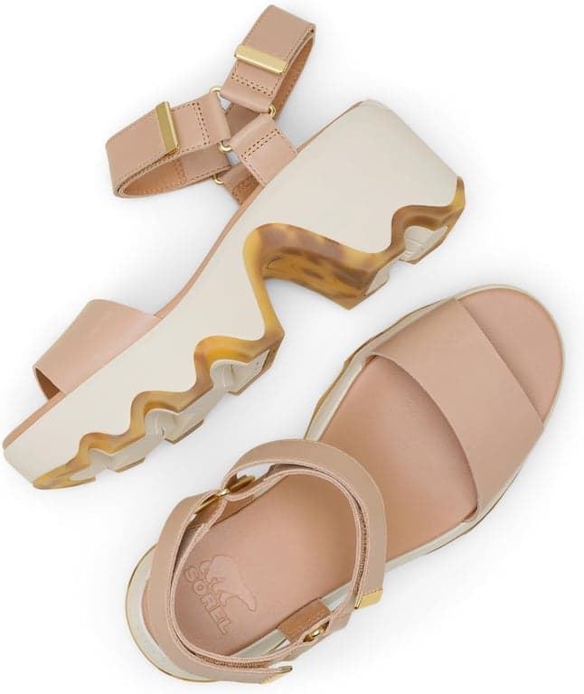 Sorel Kinetic Aura Y-Strap para mujer, Marrón Ennegrecido/Tiza, 10 Regular - imagen 4