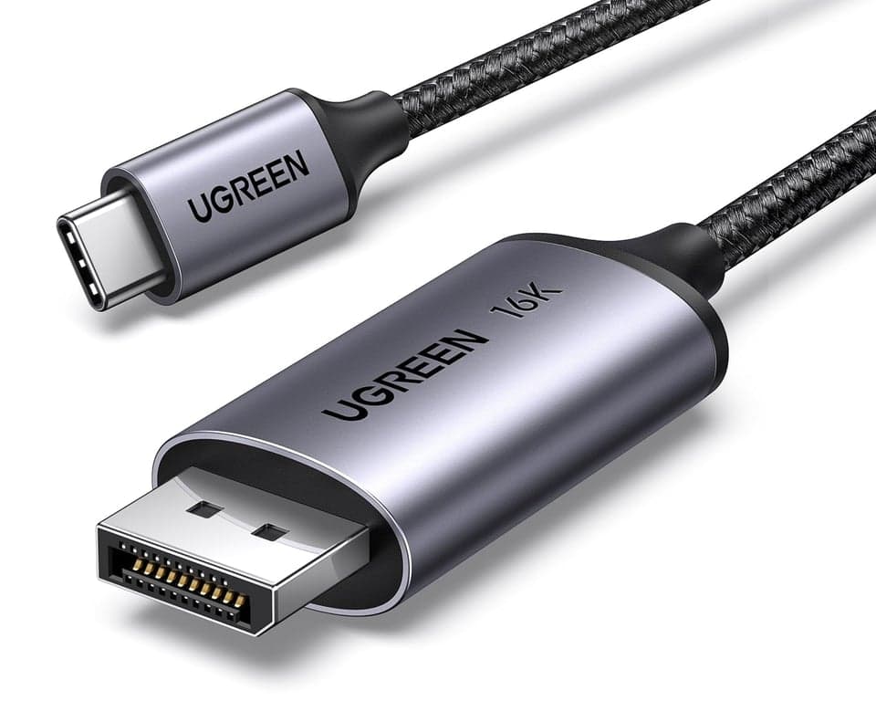 UGREEN USB C to DisplayPort 2.1 Cable 16K@30Hz 8K@120Hz, 3.3FT