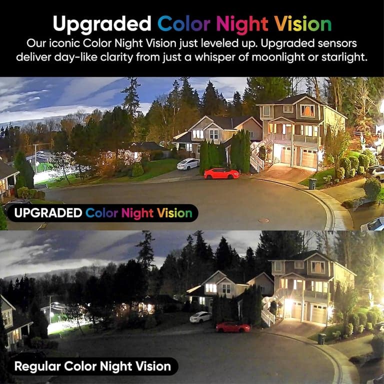 Cámara de ventana WYZE, cámara de seguridad doméstica HD WiFi para interiores, visión nocturna a color mejorada, antirreflejos, detección de movimiento con IA, configuración fácil y rápida, grabación 24/7, funciona con Alexa y Google - imagen 4