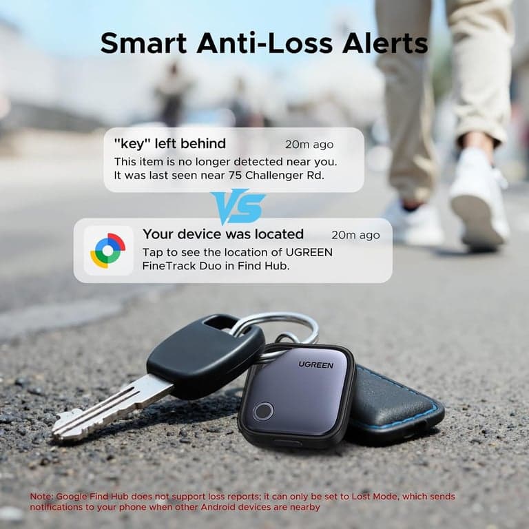 UGREEN Finder Duo Air Tracker Tags 4 Pack (iOS and Android) - imagen 5