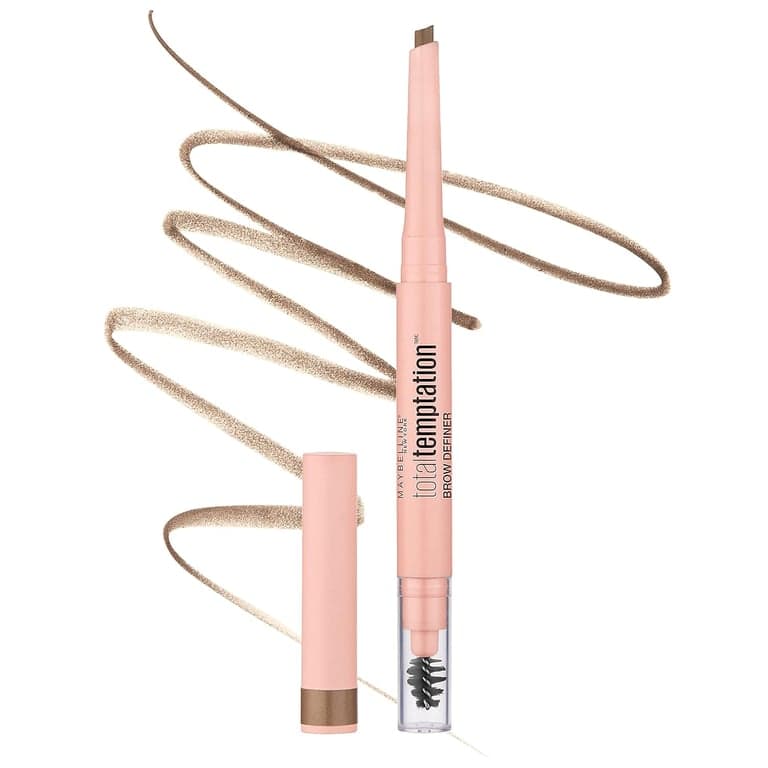 Lápiz definidor de cejas Maybelline Total Temptation, Rubio, 1 unidad