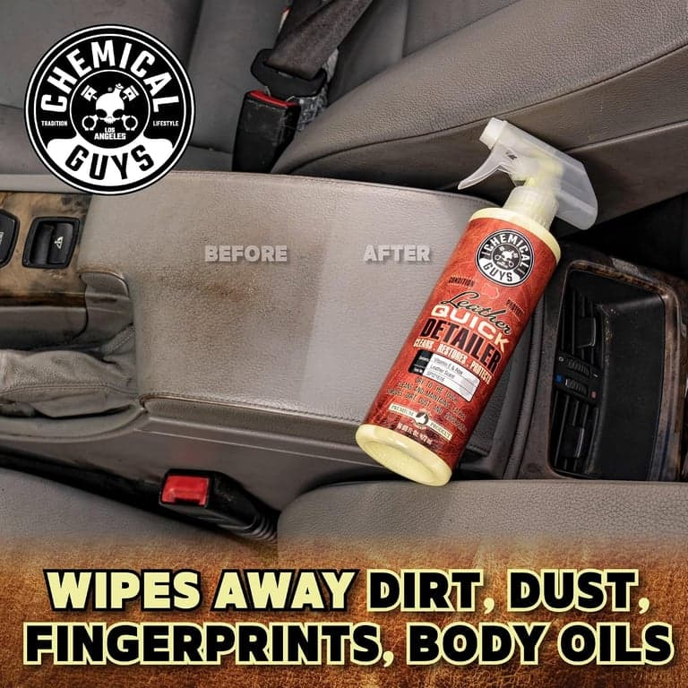 Chemical Guys, Detallador Rápido de Cuero, Limpiador y Acondicionador en Spray, 16 oz - imagen 5