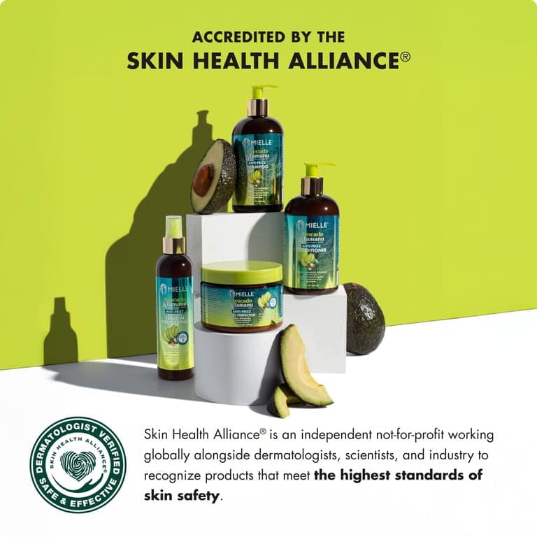 Mielle Organics Acondicionador sin enjuague en spray de aguacate y tamanu para el control del frizz - Desenredante suavizante y tratamiento anti-frizz para estilos secos y dañados - Nutre el cuero cabelludo para hebras suaves y brillantes - 8 oz - imagen 6