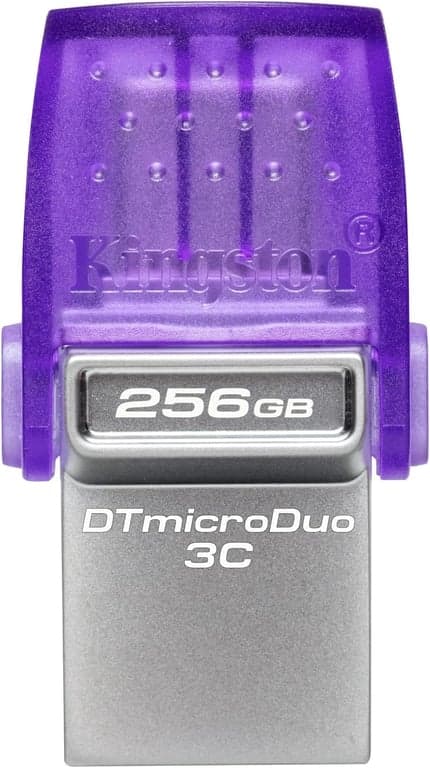 Kingston DataTraveler microDuo 3C 256GB Unidad Flash USB-C y USB-A | Velocidades de hasta 200 MB/s | USB 3.2 Gen 1 | Conector Doble | DTDUO3CG3/256GB - vista alternativa