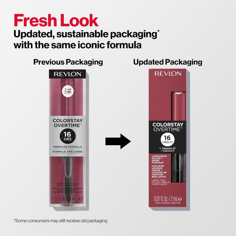 Revlon ColorStay Overtime Lipcolor, 005 Infinite Raspberry, 0.07 fl oz - imagen 4