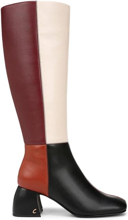 Circus NY by Sam Edelman Botas altas hasta la rodilla Oaklyn para mujer Negro/Coñac/Marfil 8 Mediano - imagen 4