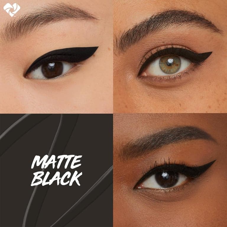 Maybelline Eyestudio Master Precise Delineador Líquido Resistente al Agua de Larga Duración, Negro Mate, 1 unidad (el empaque puede variar) - imagen 3