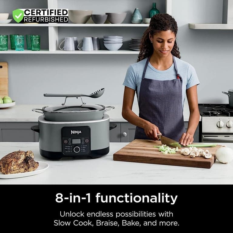 Ninja MC1001 Foodi Possible Slow Cooker PRO Multi-Cooker (Renovado) Paquete con de Protección Mejorada de 2 Años - imagen 2