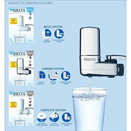Sistema de filtro de agua para grifo Brita con indicador luminoso, cromo - imagen 4