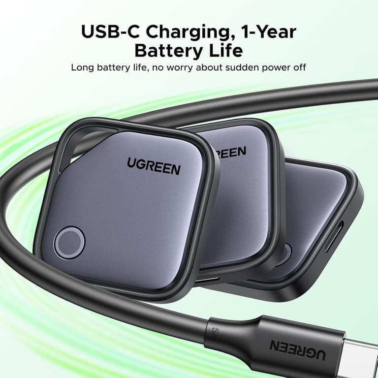 UGREEN FineTrack G (solo Android) Etiquetas de rastreo aéreo, carga USB-C - imagen 3