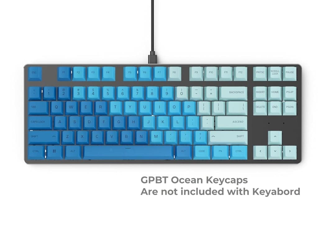 Teclado Glorious Custom Gaming - GMMK 85% TKL Barebone - Kit de teclado mecánico con cable USB C - Switches y keycaps RGB intercambiables en caliente - Placa superior de metal negro - imagen 5