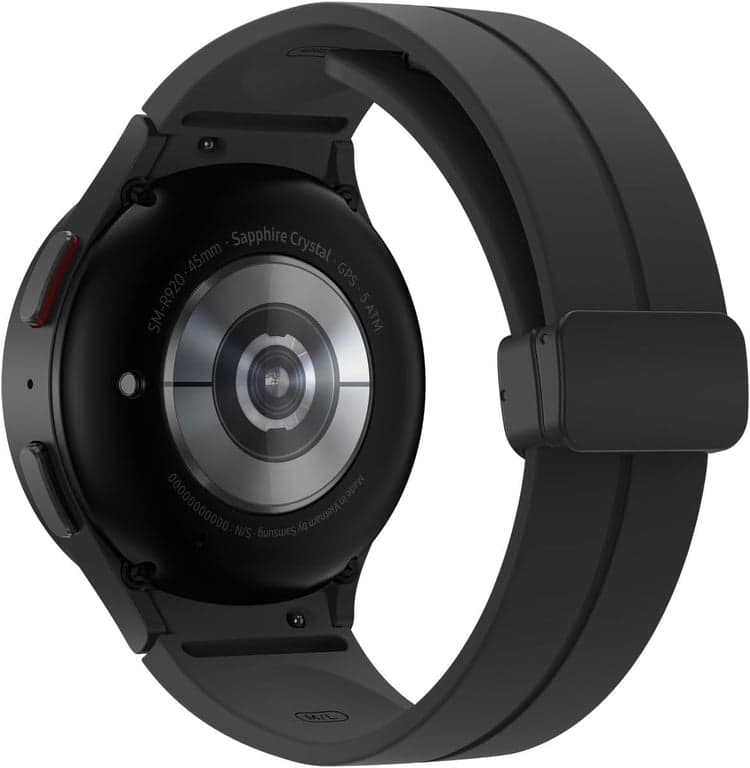 SAMSUNG Galaxy Watch 5 Pro (45mm,WIFI + 4G LTE) 1.4'' Super AMOLED Smartwatch GPS Bluetooth con entrenamiento del sueño, sensor bioactivo, resistente al agua R925U (paquete de cargador rápido, titanio negro) (renovado) - imagen 4