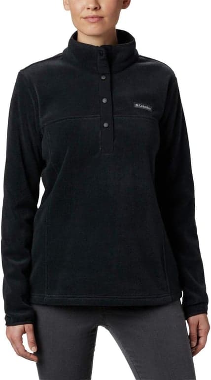 Chaqueta de forro polar Columbia Benton Springs Half Snap II para mujer, Dark Stone/Canoe/Vintage Blue, 3X