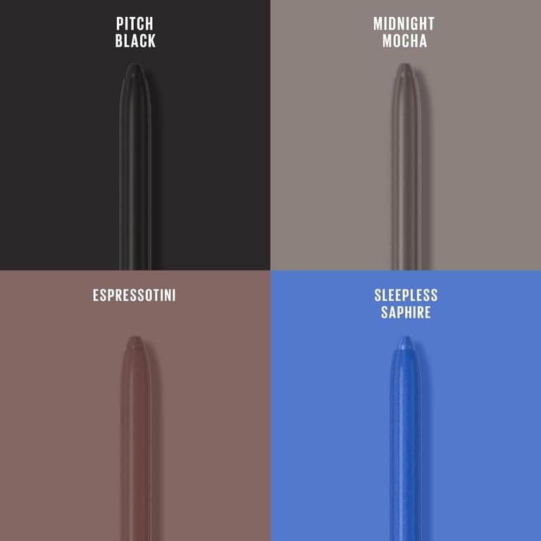 Delineador de ojos automático en gel Maybelline Tattoo Studio, a prueba de agua, difuminable, resistente a las manchas, delineador de ojos mate para hasta 36 horas de uso, Pitch Black (negro ahumado), el empaque puede variar - imagen 4