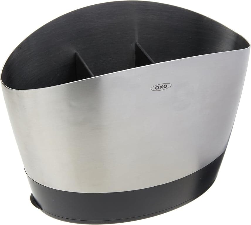 Juego de soporte giratorio de acero inoxidable OXO Good Grips y soporte para utensilios - imagen 4