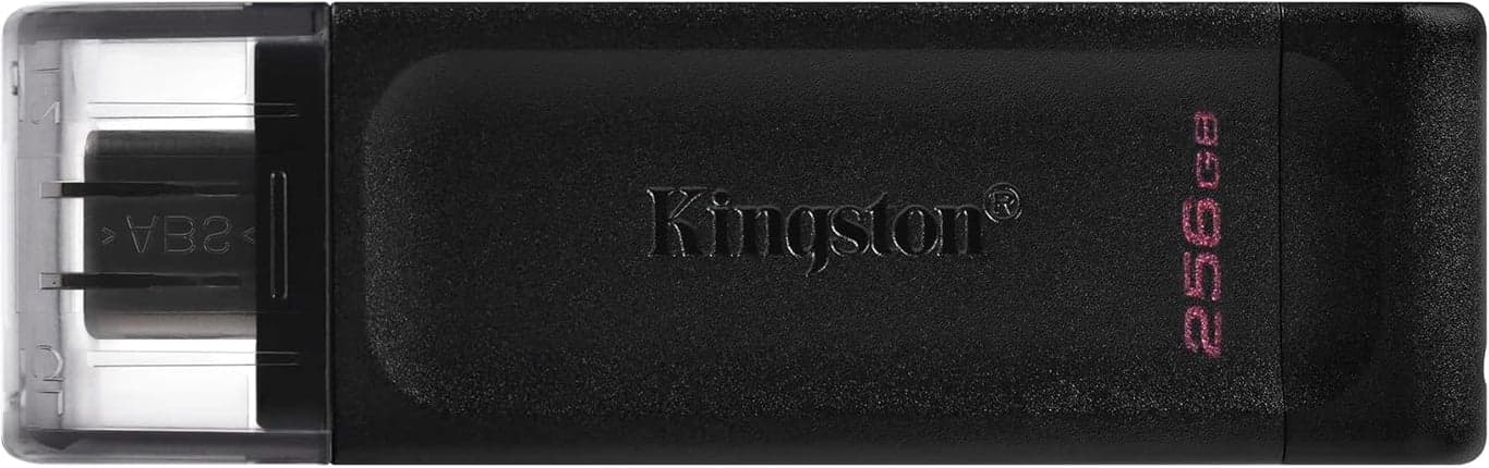 Kingston DataTraveler 70 256GB USB-C Flash Drive | USB 3.2 Gen 1 | DT70/256GB, Negro - imagen 2
