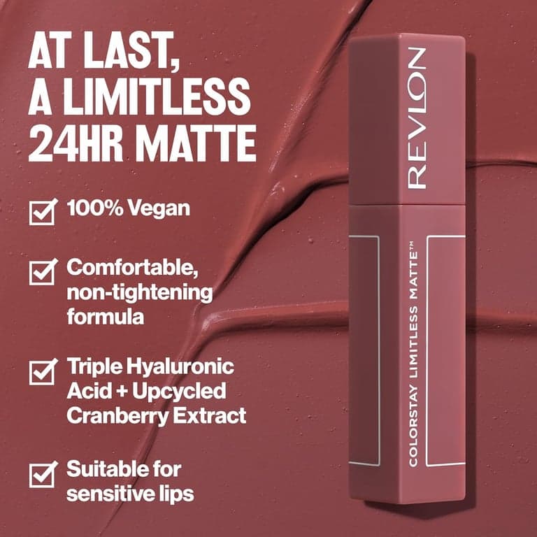 Revlon ColorStay Limitless Matte Lipstick, 007 Icon Era, 0.17 fl oz - imagen 3