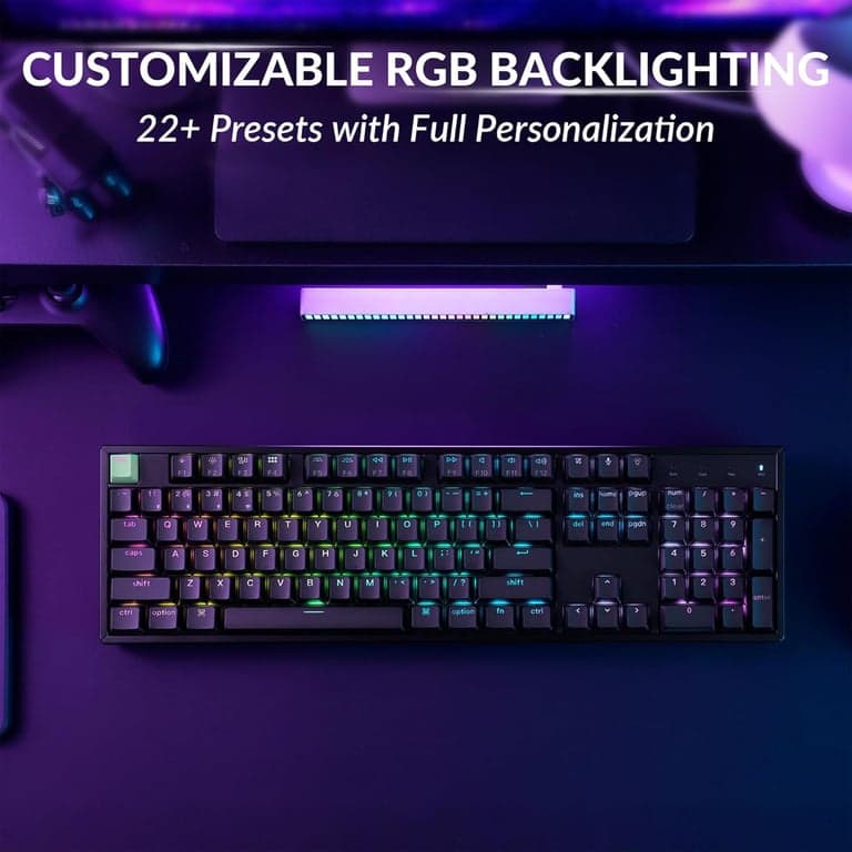 Teclado Keychron K10 HE 100% inalámbrico de efecto Hall, interruptor Lime Banana - imagen 5