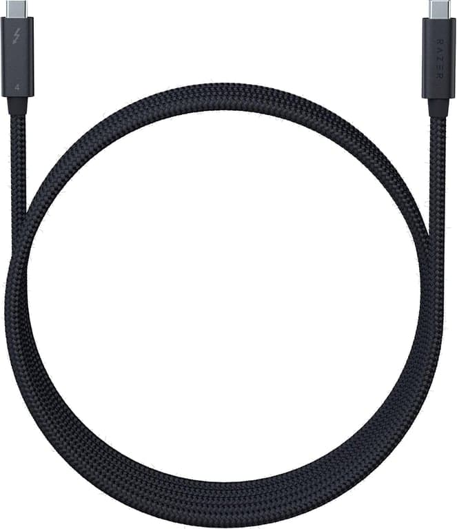 Cable Razer Thunderbolt 4 (2.0m / 6.56ft), USB-C a USB-C, Negro