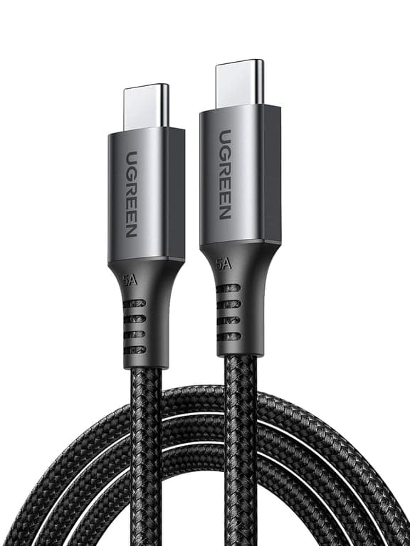 UGREEN Cable USB C de 100W, Carga Rápida Tipo C PD 3.0 Compatible con MacBook, iPhone 16/15 Plus Pro Max, Galaxy S24 S24+ S24 Ultra S23 S22, Pixel 6 7 8 9 XL, 1M