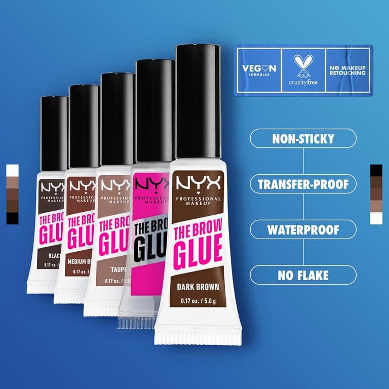 NYX PROFESSIONAL MAKEUP The Brow Glue, Gel para Cejas de Fijación Extrema - Transparente - imagen 3