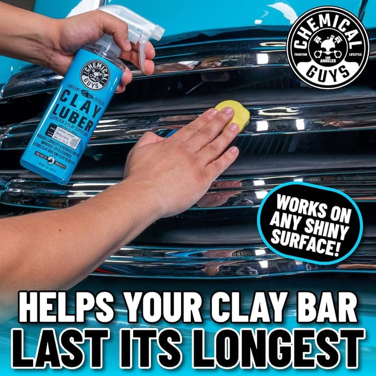 Chemical Guys, Kit de Barra de Arcilla OG y Lubricante Sintético Luber, Servicio Mediano, 2 Piezas - vista alternativa