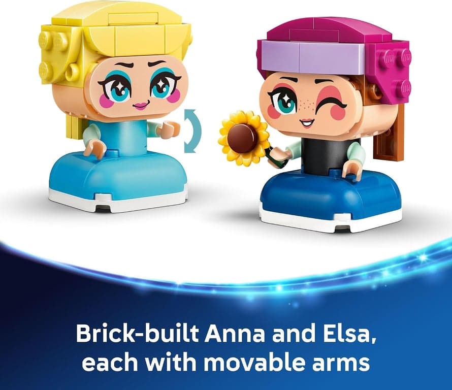 LEGO Disney Frozen Mini Anna & Elsa Juguetes - Set de Construcción para Niñas y Niños, Edades 5+ - de para Juego de Simulación o Decoración de Dormitorio - Regalos de Cumpleaños - 43284 - imagen 4