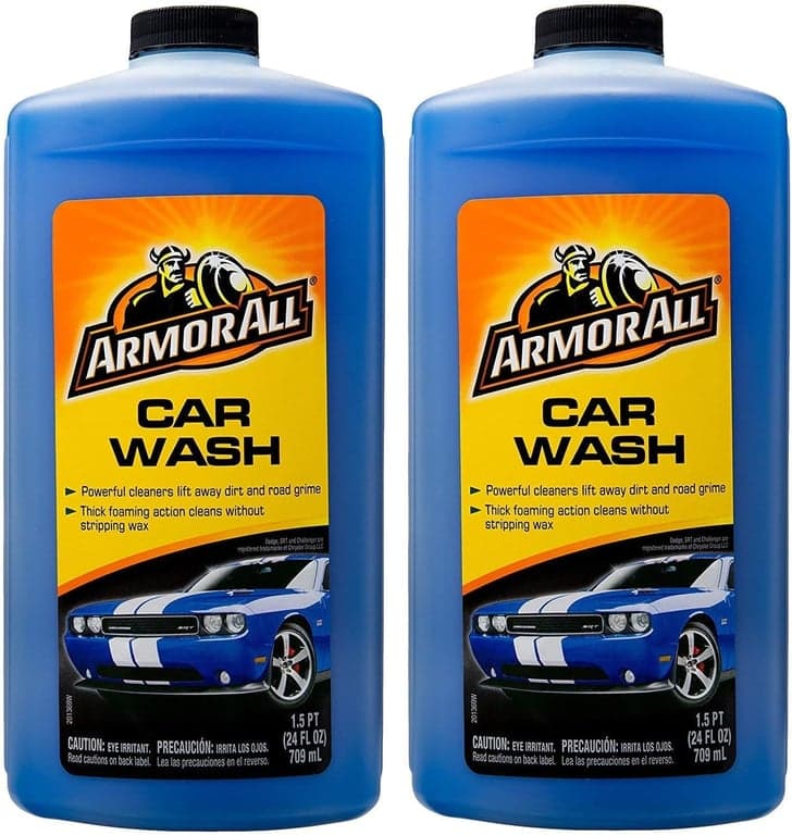 Jabón para lavado de autos Armor All, suministros de lavado de autos espumoso, 24 Fl Oz, 2 paquetes