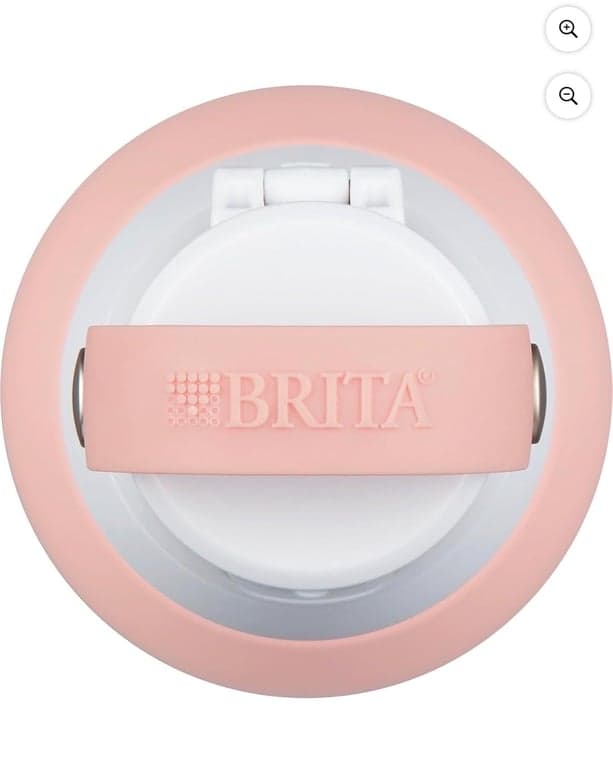 Brita Botella de agua de acero inoxidable premium con filtro, sin BPA, reutilizable, aislada, reemplaza 300 botellas de agua de plástico (32 onzas con 3 filtros) - imagen 6