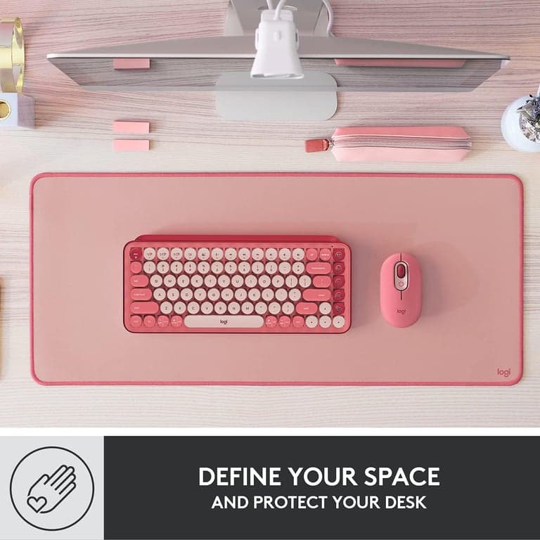 Logitech Studio Series Desk Mat Grande 28x12 Pulgadas - Rosa Oscuro - vista alternativa