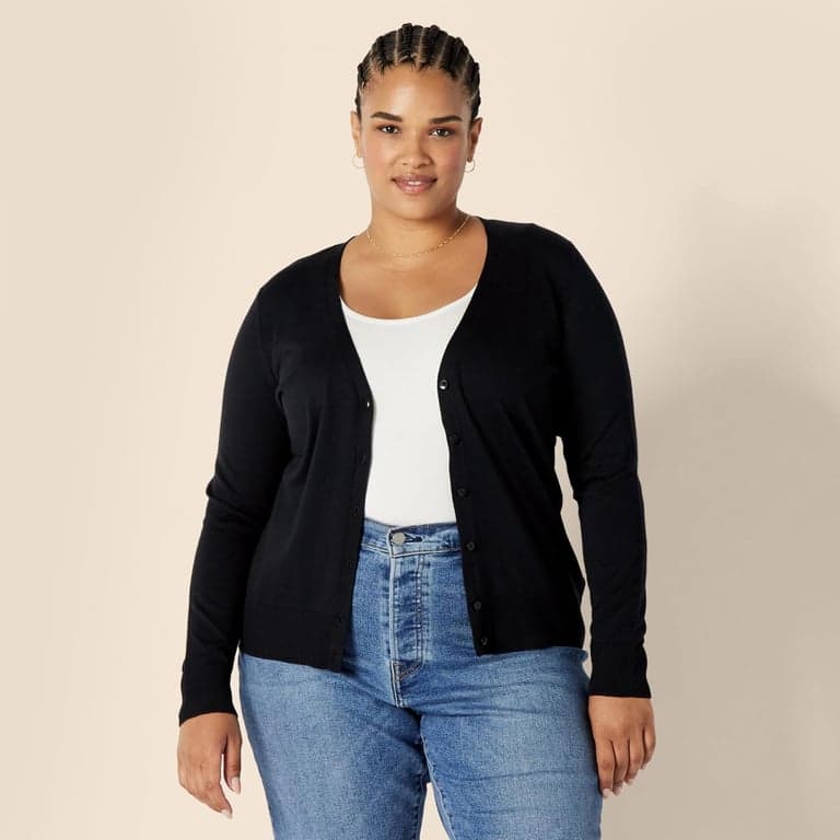Suéter cárdigan ligero Amazon Essentials para mujer - imagen 6