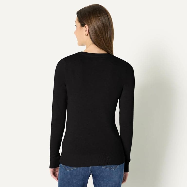 Sudadera ligera de cuello redondo para mujer Amazon Essentials - vista alternativa