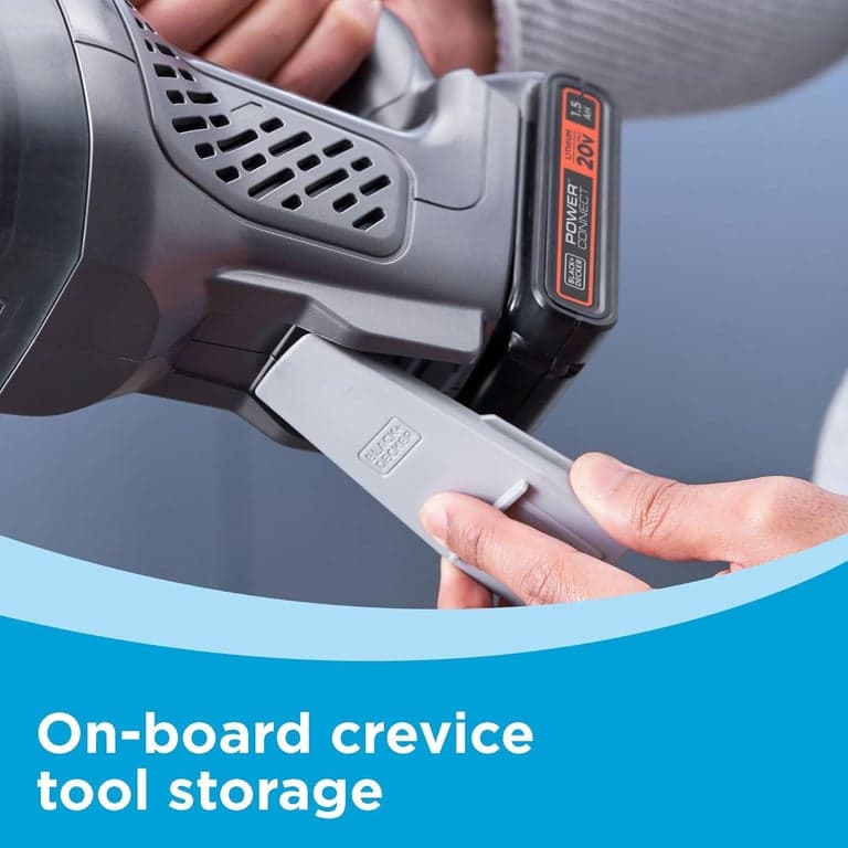 BLACK+DECKER 20V dustbuster Aspiradora pequeña de mano portátil inalámbrica para el hogar y el automóvil, incluye batería recargable (BCHV001C1) - imagen 5