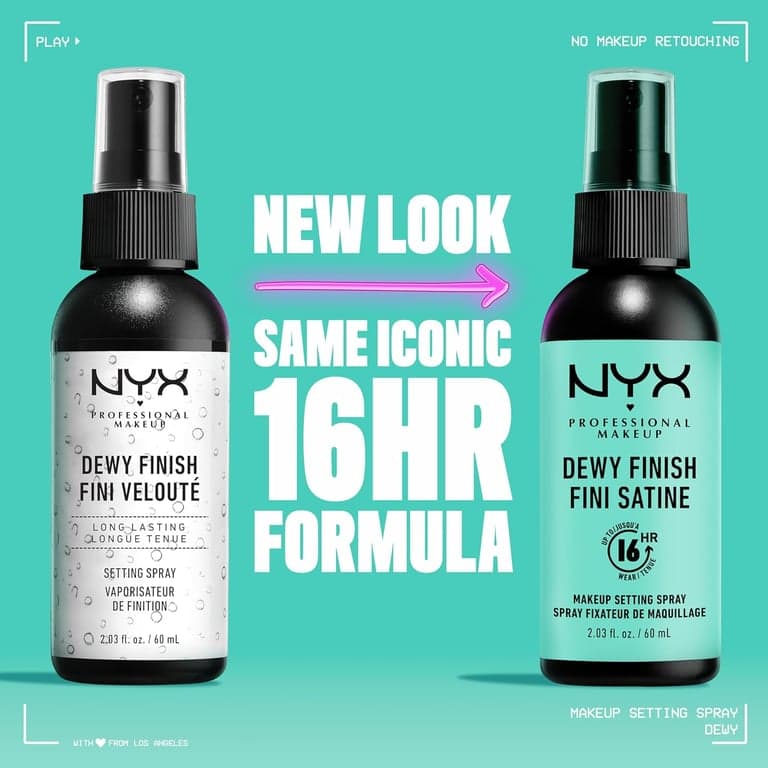 NYX PROFESSIONAL MAKEUP Spray Fijador de Maquillaje - Acabado Mate, Bruma Facial de Larga Duración por hasta 16HR, Fórmula Vegana - vista alternativa