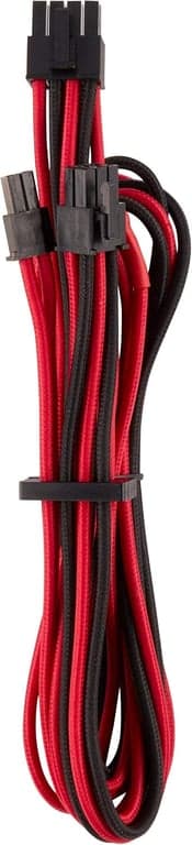 CORSAIR Kit de inicio de cables de PSU con revestimiento individual premium – Rojo/Negro, 2 años de garantía, para - imagen 5