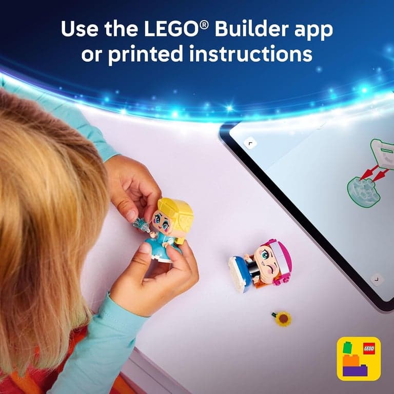 LEGO Disney Frozen Mini Anna & Elsa Juguetes - Set de Construcción para Niñas y Niños, Edades 5+ - de para Juego de Simulación o Decoración de Dormitorio - Regalos de Cumpleaños - 43284 - imagen 5