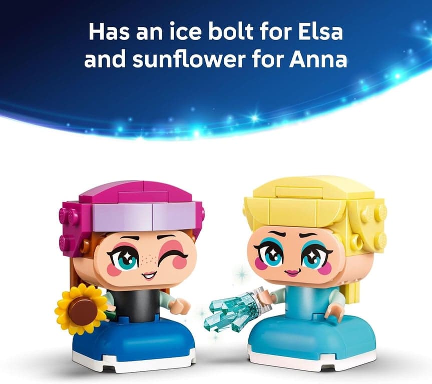 LEGO Disney Frozen Mini Anna & Elsa Juguetes - Set de Construcción para Niñas y Niños, Edades 5+ - de para Juego de Simulación o Decoración de Dormitorio - Regalos de Cumpleaños - 43284 - imagen 2