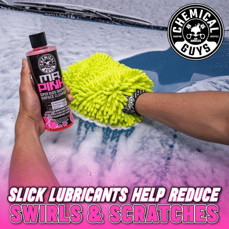Chemical Guys, Jabón para lavado de autos Mr. Pink, Cañón de espuma y lavado con balde, 64 oz | Levanta la suciedad de la carretera con una fórmula resbaladiza de alto brillo que se enjuaga limpiamente, suave con la cera, el sellador y los recubrimientos cerámicos - imagen 3