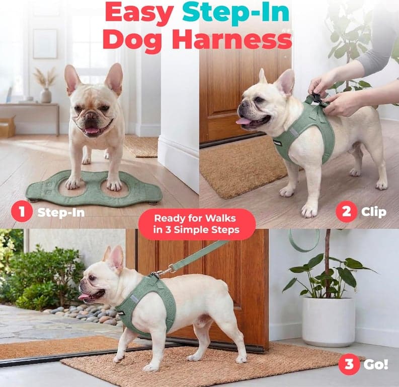 Arnés de chaleco Voyager Step-in Air para perro - Verde musgo, Pequeño - imagen 2