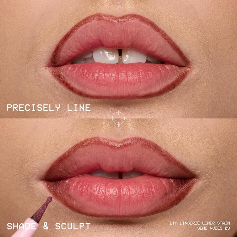 Delineador de labios NYX PROFESSIONAL MAKEUP Lip Lingerie Liner Stain, maquillaje sin costuras con color durante todo el día, acabado de tinte de labios a prueba de agua - Send Nudes (Rosewood) - imagen 5
