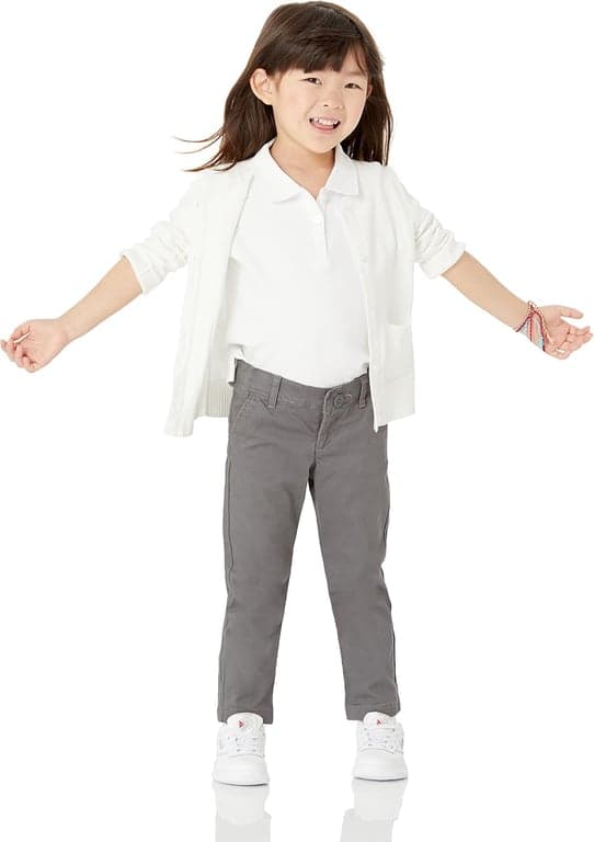 Suéter tipo cárdigan de cuello redondo de ajuste delgado para niñas y niños pequeños de Amazon Essentials - imagen 2