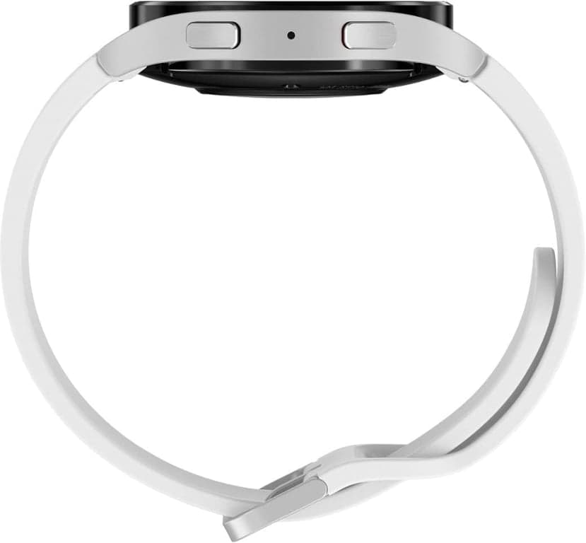 SAMSUNG Galaxy Watch 5 44mm Smartwatch Bluetooth con Rastreador de Cuerpo, Salud, Fitness y Sueño, Cristal de Zafiro, Seguimiento GPS Mejorado, Versión de EE. UU., Bisel Plateado con Correa Blanca (Renovado) - imagen 4
