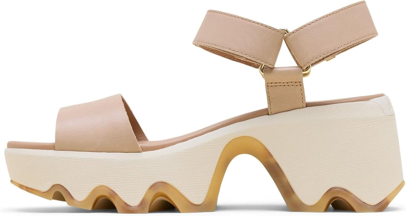 Sorel Kinetic Aura Y-Strap para mujer, Marrón Ennegrecido/Tiza, 10 Regular - imagen 5