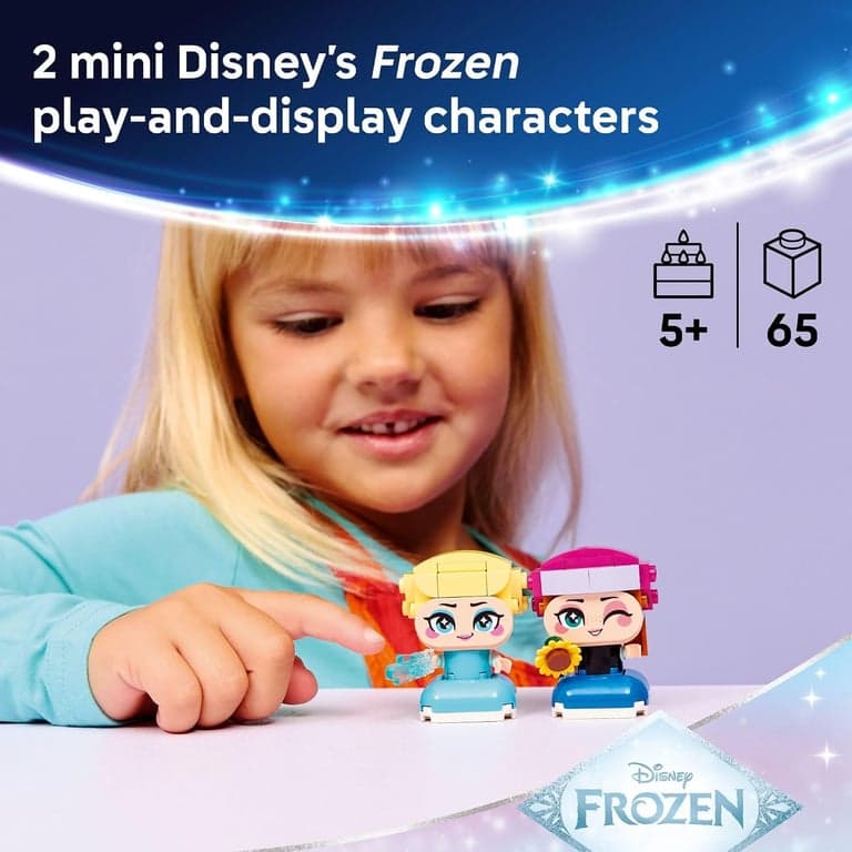 LEGO Disney Frozen Mini Anna & Elsa Juguetes - Set de Construcción para Niñas y Niños, Edades 5+ - de para Juego de Simulación o Decoración de Dormitorio - Regalos de Cumpleaños - 43284 - vista alternativa