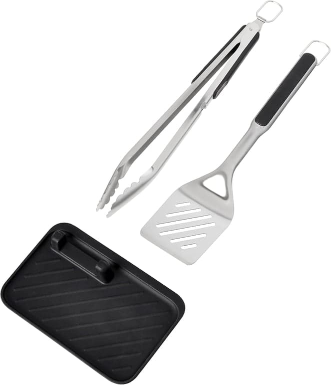 OXO Good Grips Juego de 3 utensilios para asar + cepillo para parrilla Cold Clean - vista alternativa
