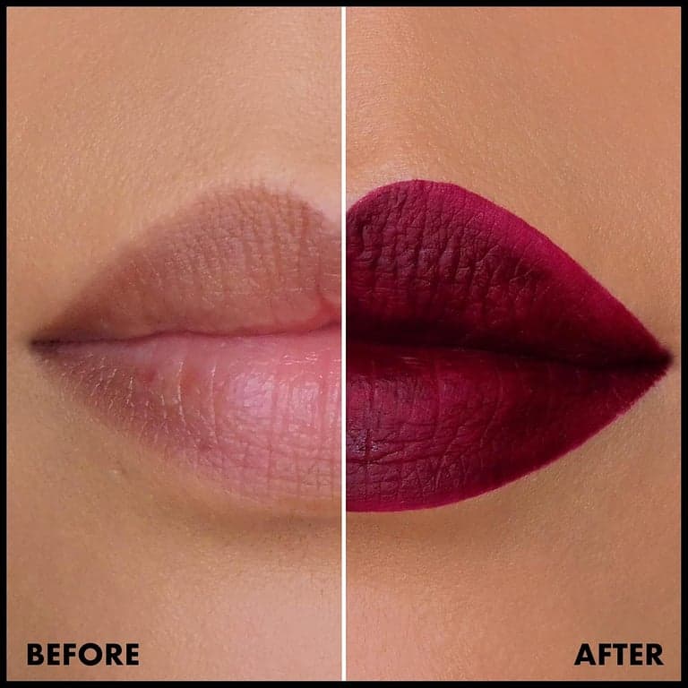 NYX PROFESSIONAL MAKEUP Labial Líquido Mate Lip Lingerie XXL - Warm Up (Rosa Rojo) - imagen 4