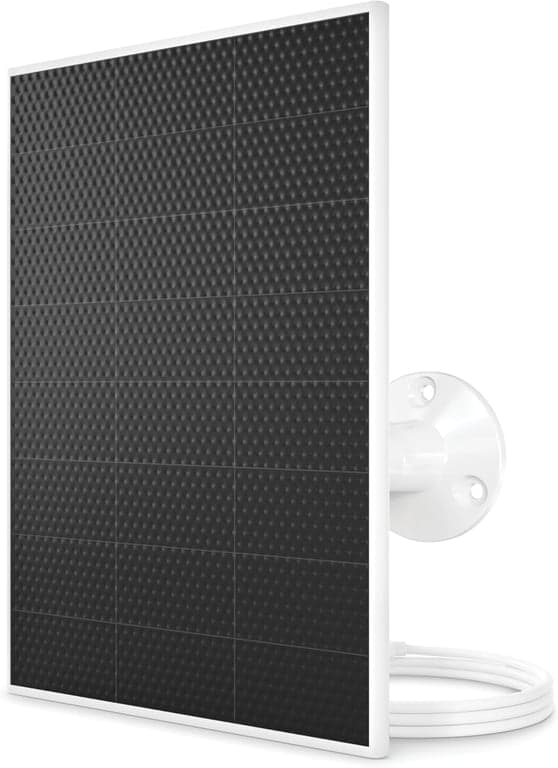Cargador de panel solar Arlo (blanco), accesorio certificado por Arlo, resistente a la intemperie, fácil instalación (lanzado en 2025), funciona con: Essential Series, Go 2, Pro 3/4/5S/6/6 XL, Ultra Series, Wireless Floodlights