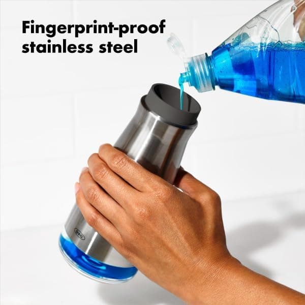 OXO Good Grips Dispensador de Jabón de Acero Inoxidable para Encimera - imagen 3